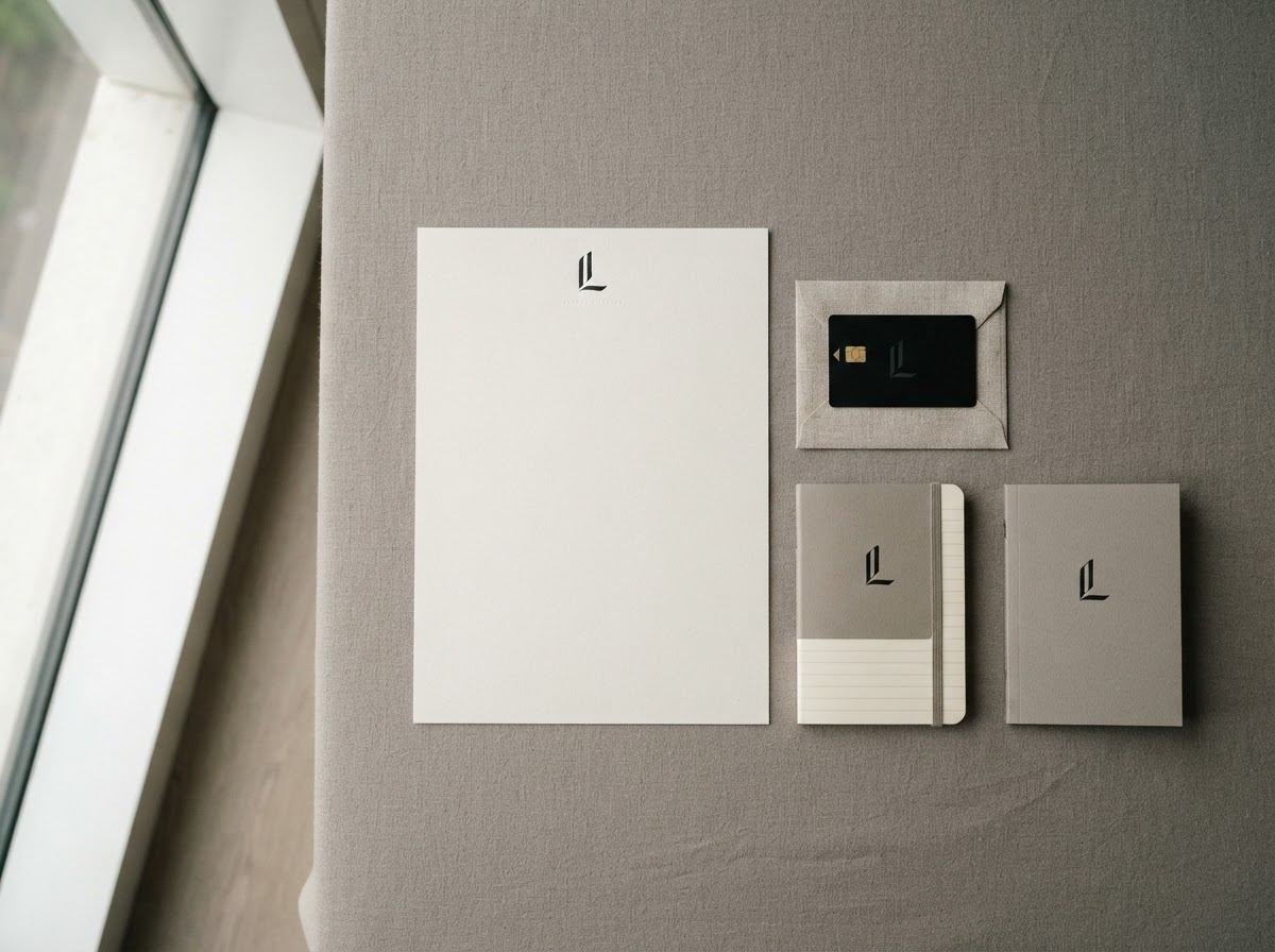 The identity across letterhead, key card and room booklet