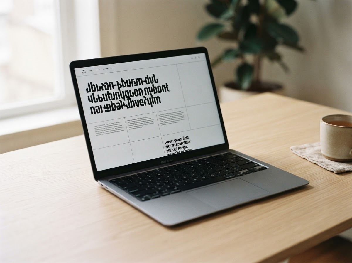 Advisory firm website open on a laptop